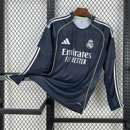 Maillot Extérieur Manches Longues Real Madrid 2025/26