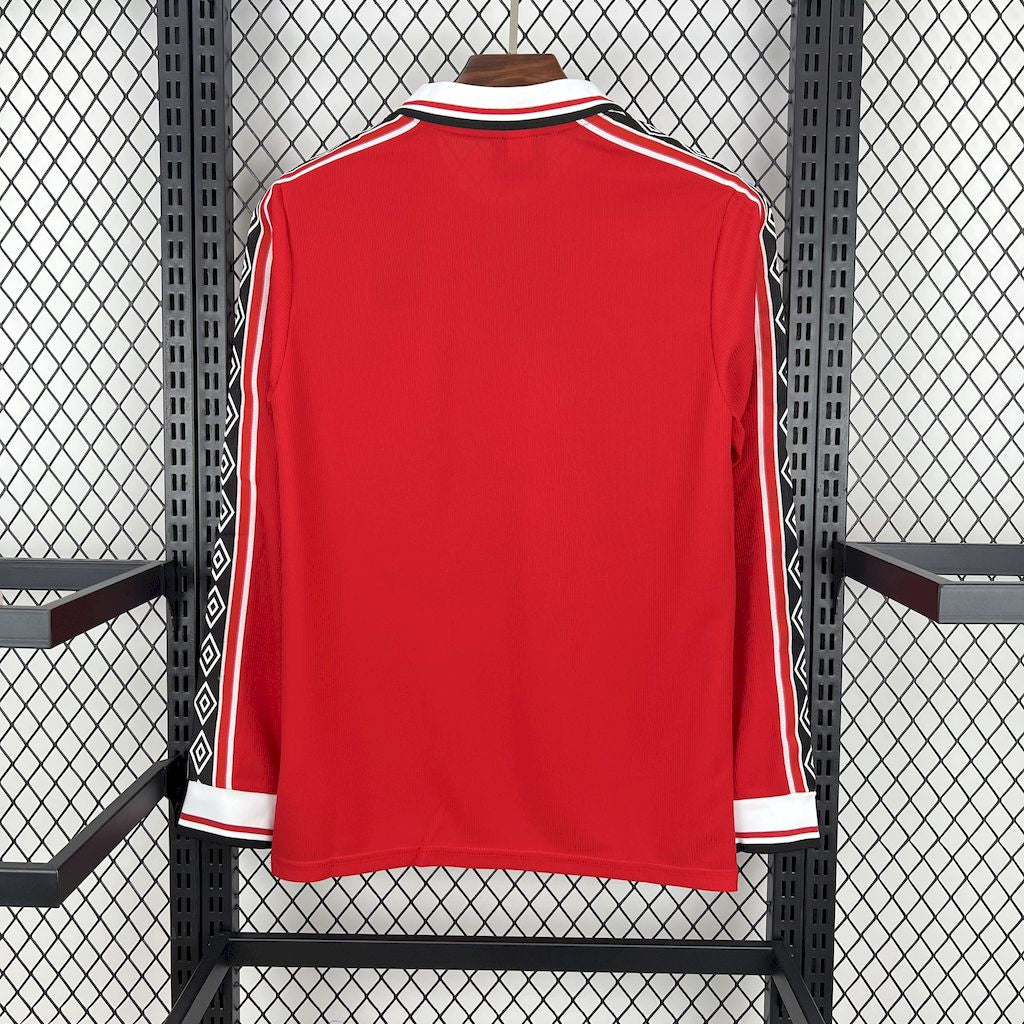 Maillot Domicile Rétro Manches Longues Manchester United 1998/99