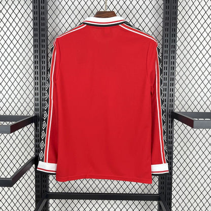 Maillot Domicile Rétro Manches Longues Manchester United 1998/99