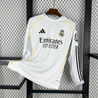 Maillot Domicile Manches Longues Real Madrid 2025/26