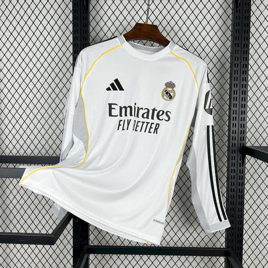 Maillot Domicile Manches Longues Real Madrid 2025/26